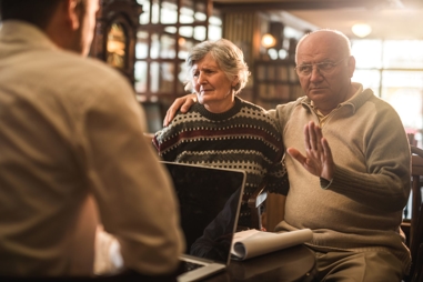 old couple refusing to sign