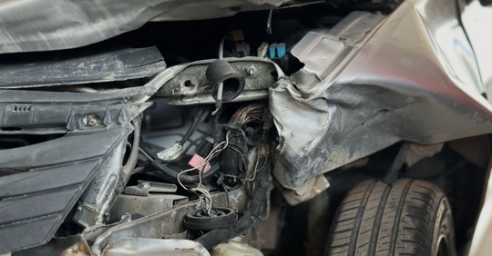 Car smashed in crash but black box data is available