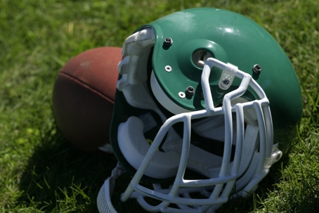 football and helmet
