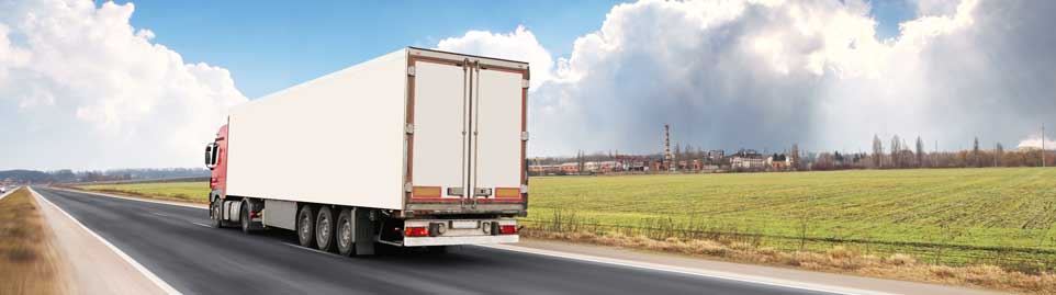 Truck on a highway